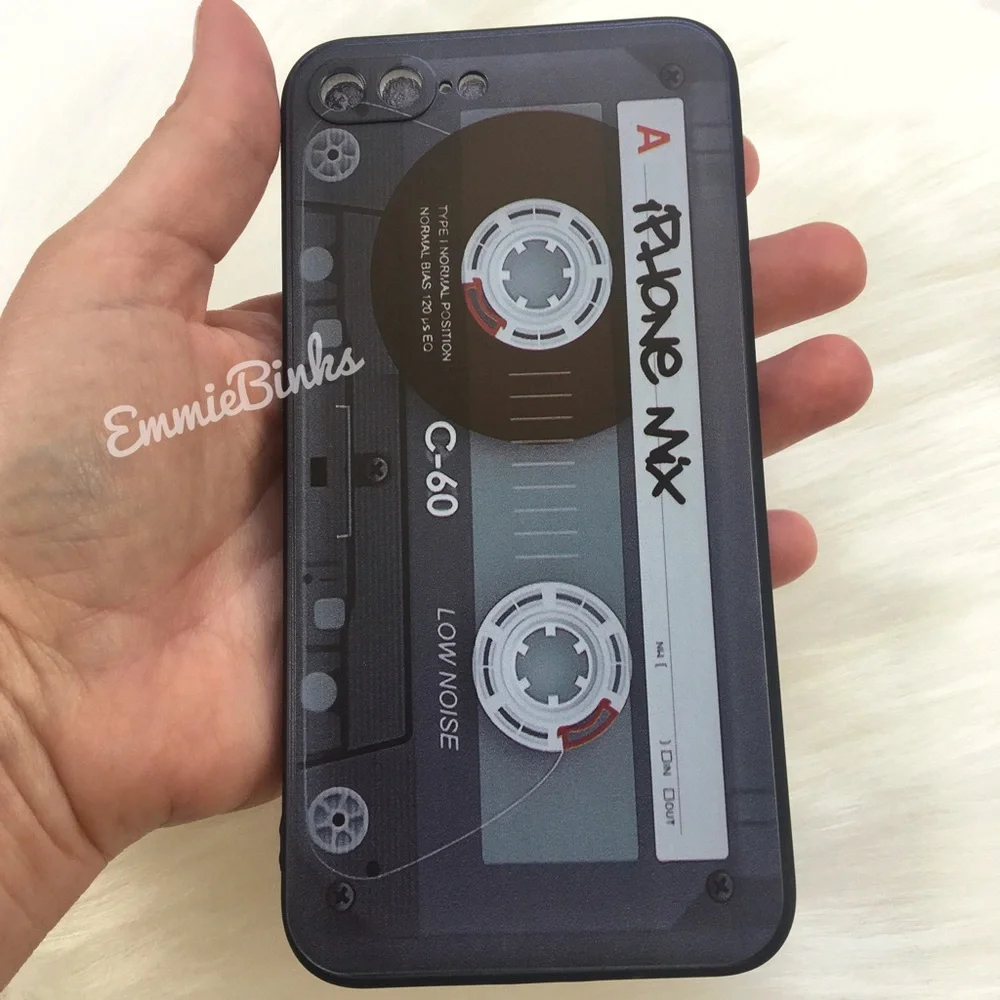 💥3for$28 New Retro Tape Cassette Cellphone Cover IPhone 7P 8P Case